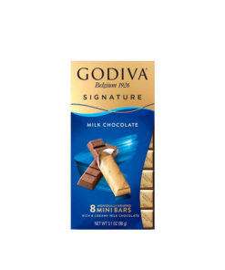 Chocolate Godiva Milk Chocolate Mini Bars 3.1 Oz