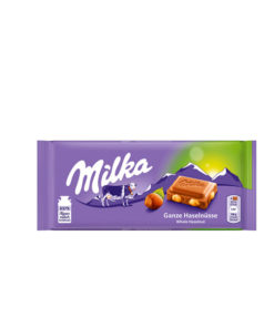 Chocolate Milka Whole Hazelnuts Bar 3.5 Oz