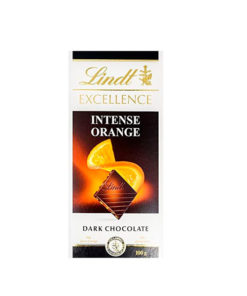 Chocolate Lindt Excellence Intense Orange Dark 3.5 Oz
