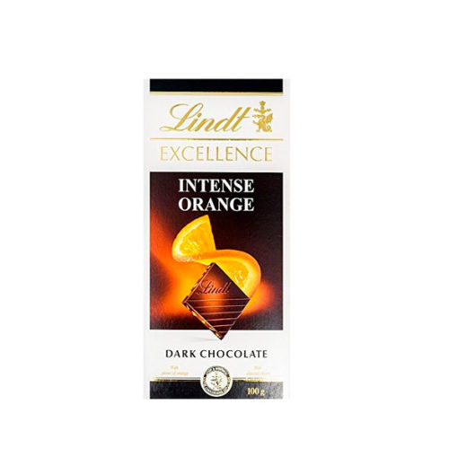 Chocolate Lindt Excellence Intense Orange Dark 3.5 Oz